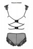 Zmysłowy komplet Palmenom Black Czarny LivCo Corsetti Fashion rozmiar - L/XL